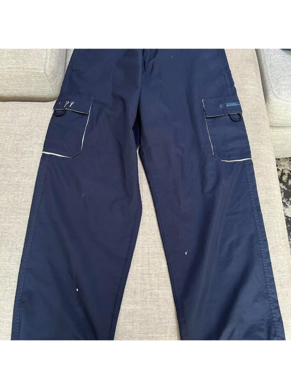 90s era DC SHOE CO nylon drawstring splash pants